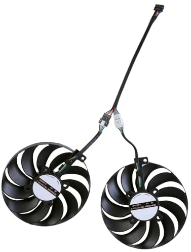 Yjcnelcr GPU Cooling Fan High Efficiency for RX5500XT Graphics Card with 95mm Diameter and 5Pin for Game Computer GPU VGA