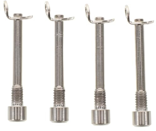 WINOMO 2 Sets Titanium Alloy Disc Brake Retaining Pins and Caliper Screws for Mountain and Road Bikes Lightweight Rotor Screws with Cotter Clips for Stable Oil Brake Performance
