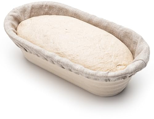 Brod & Taylor Batard Banneton Liner for Sourdough & Artisan Bread Baking – Proofing Liner Made From 100% Natural Linen (1-Pack)