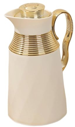 kowaku Jarra de café con aislamiento, jarra de agua, térmica para café, jarras térmicas árabes, creativas para leche navideña, Beige