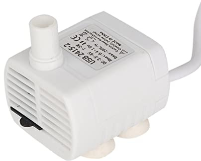 Dioche 2415-7 SubUSB Mini Dränkbar Vattenpump - Akvariepump med Lågt Ljud, Högt Lyft, 200 L/h Vattenflöde för Fisktankar, Fontäner och Husdjursautomater