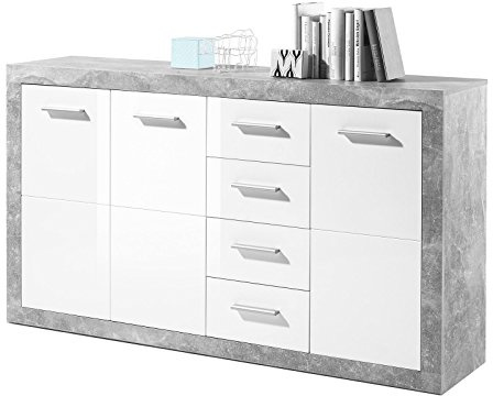 möbelando Sideboard Kommode Schrank Anrichte Highboard Standschrank Rio de Janeiro I