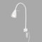 BRILONER - LED Leselampe mit Schalter am Gehäuse, schwenkbar, GU10 4,7W, 400lm, warmweißes Licht, Wandleuchte Innen, Wandlampe, Bettlampe, Lampe Bett, Leselicht, Nachttischlampe, 40,3 cm, Weiß
