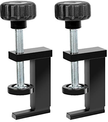 POWERTEC 71438 Étau de serrage T-Track | Pinces de maintien pour rails en T acceptant les boulons à tête hexagonale de 6,35 mm – Lot de 2