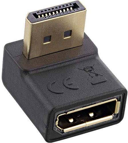 InLine® DisplayPort - Adaptador DisplayPort macho/hembra, ángulo hacia arriba