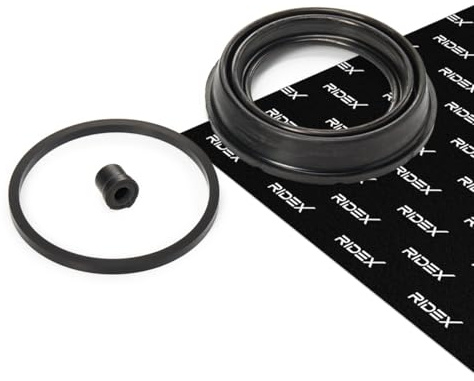 RIDEX 405R0119 Bremssattel-Reparatursatz Vorne Kompatibel mit VW Golf 4 Schrägheck 1J1 Golf 6 5K1 Golf 5 Schrägheck 1K1 Polo Schrägheck 6R1, 6C1, BMW 3 Touring E91