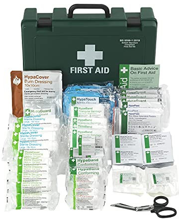 Safety First Aid Group K3170LG Economy Catering Kitchen First Aid Kit, Large Fully-Stocked 21-50 Persons British Standard