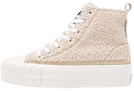 British Knights Kaya Mid - Zapatillas Altas para Mujer, Beige, 41 EU