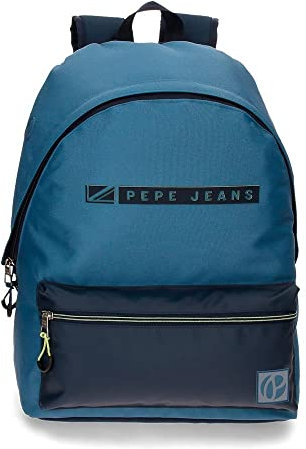Pepe Jeans Duncan Schulrucksack, Blau, 31 x 44 x 17,5 cm, Polyester, 21,12 l