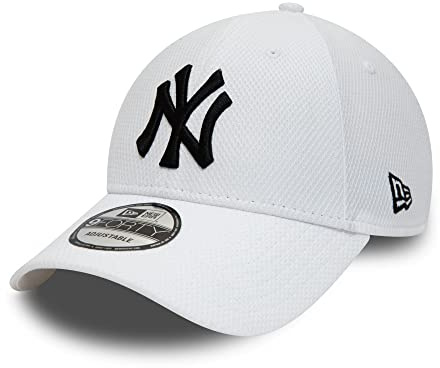 New Era New York Yankees Cap weiß Diamond Era MLB Baseball verstellbar NY-Logo - One-Size