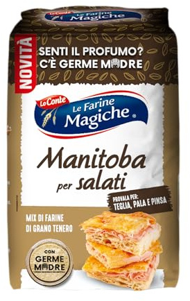 Lo Conte Le Farine Magiche Farina 100% Manitoba Per Salati - Confezione da 5 x 1 kg