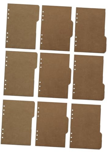 SHINEOFI A5 Kraftpapier Register Teiler 18 Stück Wiederverwendbare Trennblätter Für Ordner Schüler Lernzubehör Für Berichte Und Präsentationen Praktische Papierbinder Registerkarten