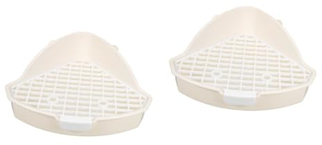 HAPINARY 2pezzi Triangle Potty Corner per Lettiera per Conigli Design Facile Domestici