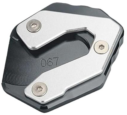HYPERICIN Motorrad Seitenständer Unterlage Für YA&MA&HA Für MT-09 Tracer XSR900 2019 2020 CNC Kickstand Fuß Seitenständer Vergrößern Verlängerung Pad Stützplatte Ständerpolster Verlängerung