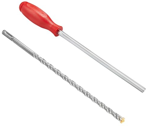 ColumPRO Procourse - Herramienta de limpieza de agujeros con broca SDS de 12 mm x 300 mm para mampostería a prueba de humedad, instalación de varilla seca.