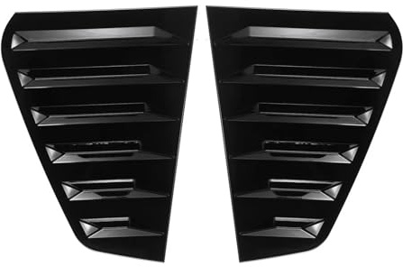 Tail Wing 2piece Car Rear Window Shutter Cover Trim Window Louver Side Vent Trim For GOLF 7 For GOLF 7.5 MK7/7.5 For GTI For GTD R 2014-2019 Rear Spoiler(Glossy Black)