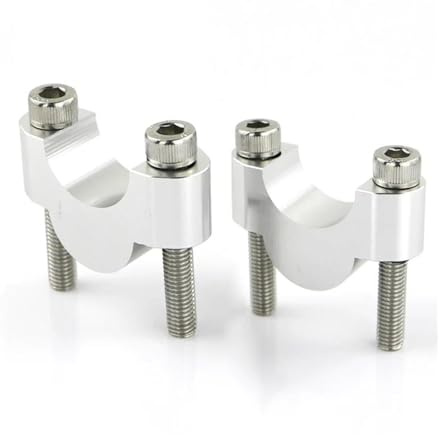 Handlebar Riser Kit For DRZ400 For DRZ 400 For DR-Z400E For DR-Z400S For DR-Z400SM For DR-Z70 For DR-Z110 7/8 22 Mm Handlebar Risers Bars Riser Clamp(Silver Riser 20mm)