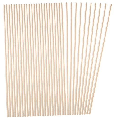 Lurrose Moulures De Fenêtre En Bois Naturel 10 Pièces 6mm x 50cm Garniture De Fenêtre Bande Décorative Diy Intérieur Et Extérieur Multi-usage Applications Maison