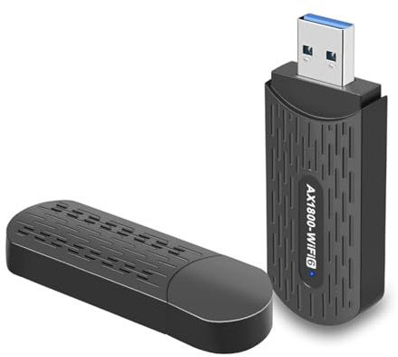 Denash Adaptador USB -WiFi High Gane Dual Band 1800 MBIT/S Play para Escritorios