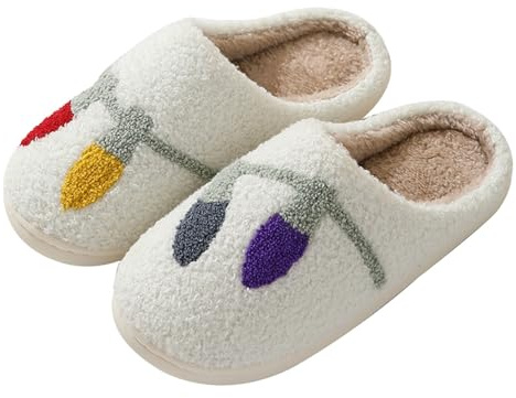 Pantuflas para hombre divertidas - pantuflas para hombre con plantilla antideslizantes zapatos de cama otoño cabaña zapatos de cabaña difusos molas al aire libre zapatos de invierno de algodón
