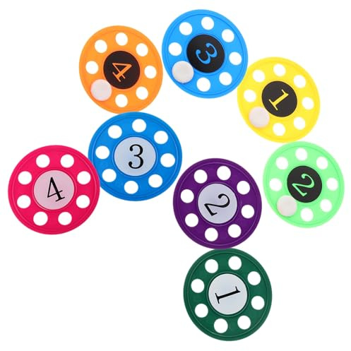 VANZACK Diving Discs Pool for Underwater Training with Color Coded Sinking Pool Discs PP Material for Swimming Skill Development and Family Water Fun