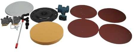 Generic Cazzuola Elettrica per Lisciare le Pareti, per Lucidare le Pareti, Macchina Senza Fili per la Finitura Dell'intonaco, Adatta per Operai Edili, Materiale Plastico e Nylon