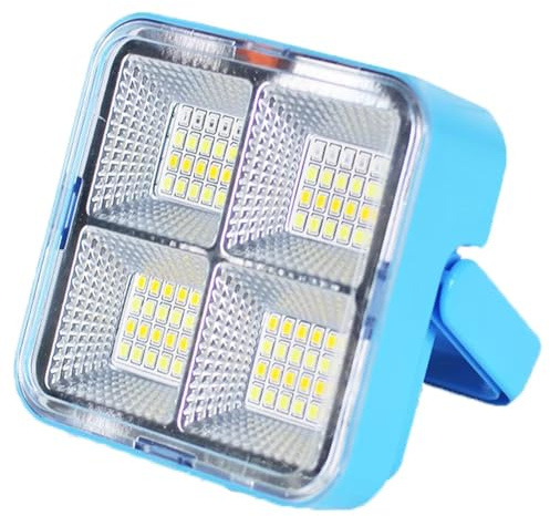 Ounfhtrttk Rechargeable Solar LED Spotlight - USB Outdoor Floodlight, Powerful Projector Construction Lamp for Enhanced Visibility