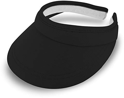 fiebig Visor | Schattenspender für das Gesicht | Clipvisor in One Size | In vielen Farben aus 100% Baumwolle | Sommerkappe mit Frotteeband Innenfutter | Sonnenschutz Schirmcap | Sommersonnenschutz, offenes Design hinten, praktischer Sonnenschutz, bequemes Sonnenvisier für den Sport, 100% Baumwolle