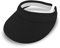 fiebig Visor | Schattenspender für das Gesicht | Clipvisor in One Size | In vielen Farben aus 100% Baumwolle | Sommerkappe mit Frotteeband Innenfutter | Sonnenschutz Schirmcap (schwarz)