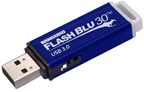 Kanguru FlashBlu30 USB-Speicherstick, USB 3.0, 16 GB, Blau