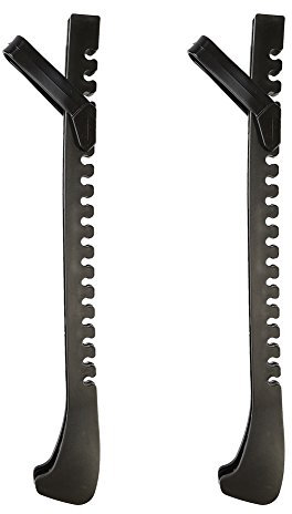 Bnineteenteam Ice Hockey Blade Guards Skate Guards mit Verstellbarer Schnalle, Schoner für Schlittschuhkufen Messerabdeckung Kufenschoner für Eishockeyschlittschuhe (Schwarz)