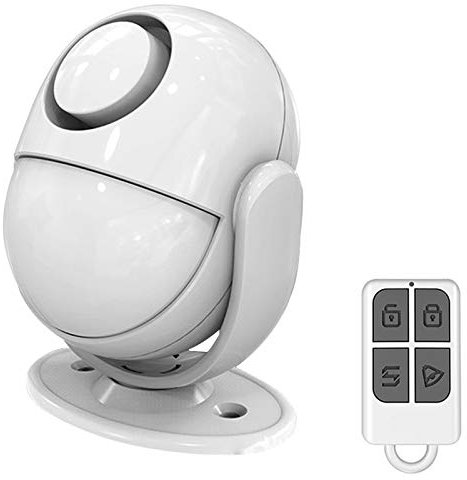 Motion Sensor wireless alarm with Siren, Anti-Burglar Alarm System with Remote Control - Infrared DIY PIR Motion Detector Burglar Alarm System -125dB - Battery/USB charging Operated - Expandable