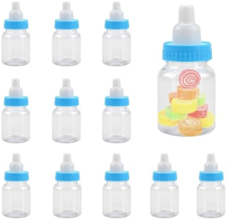 Junge Süßigkeiten Box 12 Flasche Blau, Babyparty Deko Junge, Party Dekoration Box, Süßigkeiten Flaschen, Candy Flaschen, Gastgeschenke Taufe
