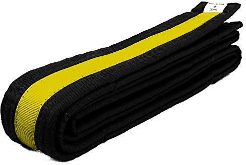 AAMA Martial Arts Belt Mixed Stripe Color Belts and Black Belts - Taekwondo Karate Judo