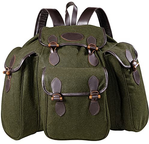 K&S Outdoors Lodenrucksack LUXUS 30L Grün Jagdrucksack Wanderrucksack mit lautlosen Verschlüssen und Schweißeinlage