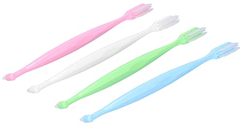 Kieferorthopädische Zahnbürste (4er Set), Trim Soft Bürste für die Reinigung von Zahnspangen