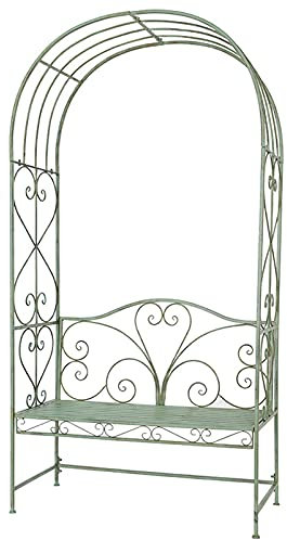 JOZZY Banc de Jardin,Arches de pavillon de Jardin extérieur avec bancs, passerelle voûtée pour fête de Mariage, utilisée pour Les Plantes grimpantes ou Les Arches de passerelle de décoration de ma