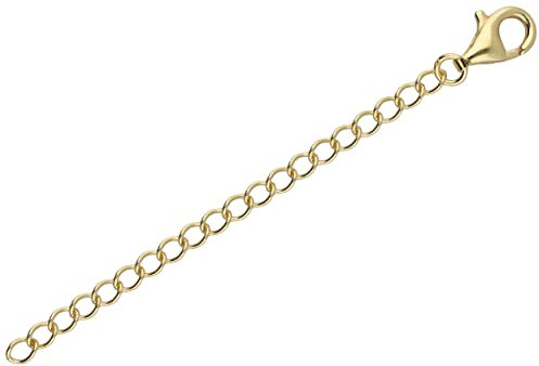 Smart Jewel Kette Verlängerungskette, Gelb Vergoldet, Silber 925 Vergoldet, 7 Cm 925 Sterling Silber