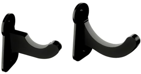 Uposao 2 Stück Baseballschläger Halterung Horizontal Angezeigte Wandhalterung Kunststoff Wandaufhängung Display Rack für Platzierung Baseballschläger Softballschläger Hockeyschläger