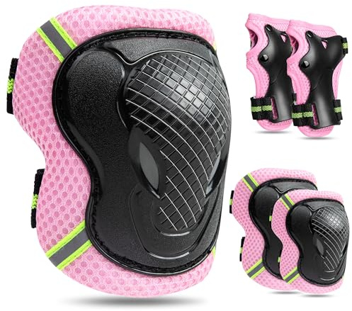FAYITING Protezioni Bici Bambino, Set di Protezioni Skateboard Bambini, Ginocchiere Gomitiere Bici Bambino per Skateboard Pattini Scooter Monopattino e Altri