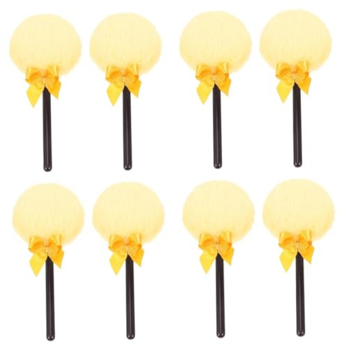 minkissy 8stücke Puderquaste Für Körperpuder Handliche Flauschige Puderquaste Mit Griff Für Lose Puder Und Kosmetik Weich Und Hautfreundlich Für Reisen Und Unterwegs