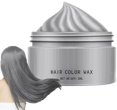Cire Colorante Pour Cheveux – Teinture Capillaire Temporaire, Crème Capillaire Temporaire | Cire De Couleur Temporaire, Cire De Couleur De Cheveux Gris Argenté, Teinture De Cire Capillaire Temporaire,