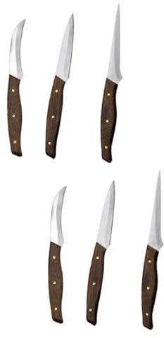 OFFSCH 2 Set coltello da chef intaglio di frutta utensili per tagliare chef knife coltelli chef tritatutto taglierina per modellare la frutta coltelli da intaglio Di legno Coffee