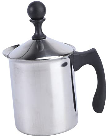POPETPOP Mousseur à Lait Manuel Acier Inoxydable Mélangeur Pour Café à Domicile Outil De Mousse Pour Lait Entier Et Écrémé