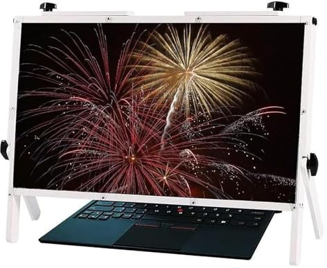 KEuLen Laptop Screen Magnifier,Computer Screen Magnifier, Laptop Computer Screen Magnifier Expanders Bracket Magnifiers Projector Screen