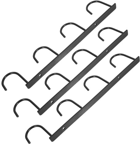 CIYODO 3 piezas Soporte para Tazas de Café de Hierro Resistente Colgador de Estante para Cocina Organizador Moderno para Maximizar Espacio para Cocina y Oficina