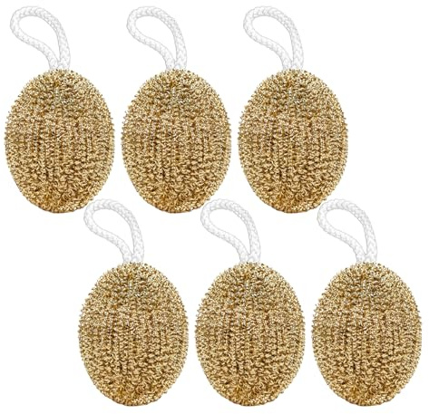 6 Pièces Éponge Nettoyage En Cuivre, Gratounette Cuivre Pour Vaisselle, Lavette En Cuivres Pour Cuisine, Boule De Nettoyage En Fil Decuivre Pour Casseroles Poêles Plans De Cuisine Évier Salle De Bain