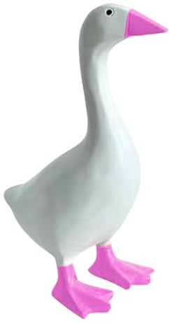 Baoblaze Duck Key Holder Duck Statue Crafts Standing Cartoon Stable Base Desk Decor Resin Ornament for Porch Bedroom Apartment Desktop