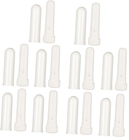 ARTSEWPLY Inalatori Nasali per Aromaterapia Vuoti, Set da 10 Tubi di Colore Chiaro Ricaricabili, Compatti per Uso Quotidiano e Viaggio, Stimolatori di Respirazione Oli Essenziali,