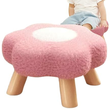 Flower Stool - Modern Ottoman,Sofa Footstool | for Indoor Dorm Bedroom Nursery College Playroom Entryway Sofa Under Desk Apartment Porch